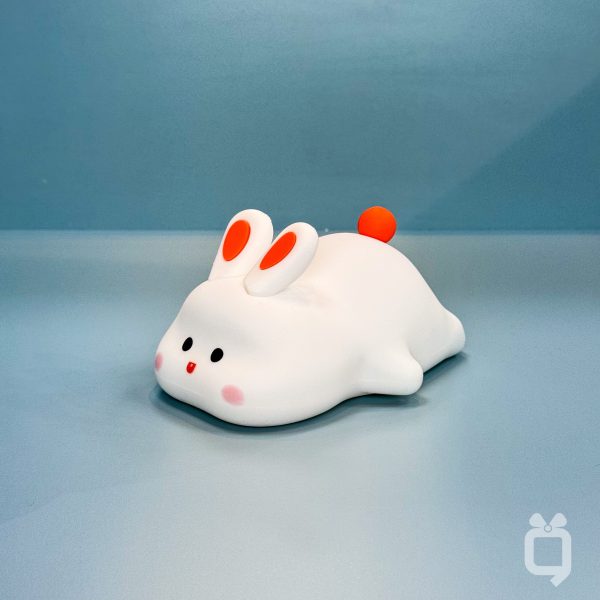 چراغ خواب سیلیکونی خرگوش خوابیده - تصویر 1